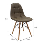 SILLA DKR BOTONES TIPO EAMES