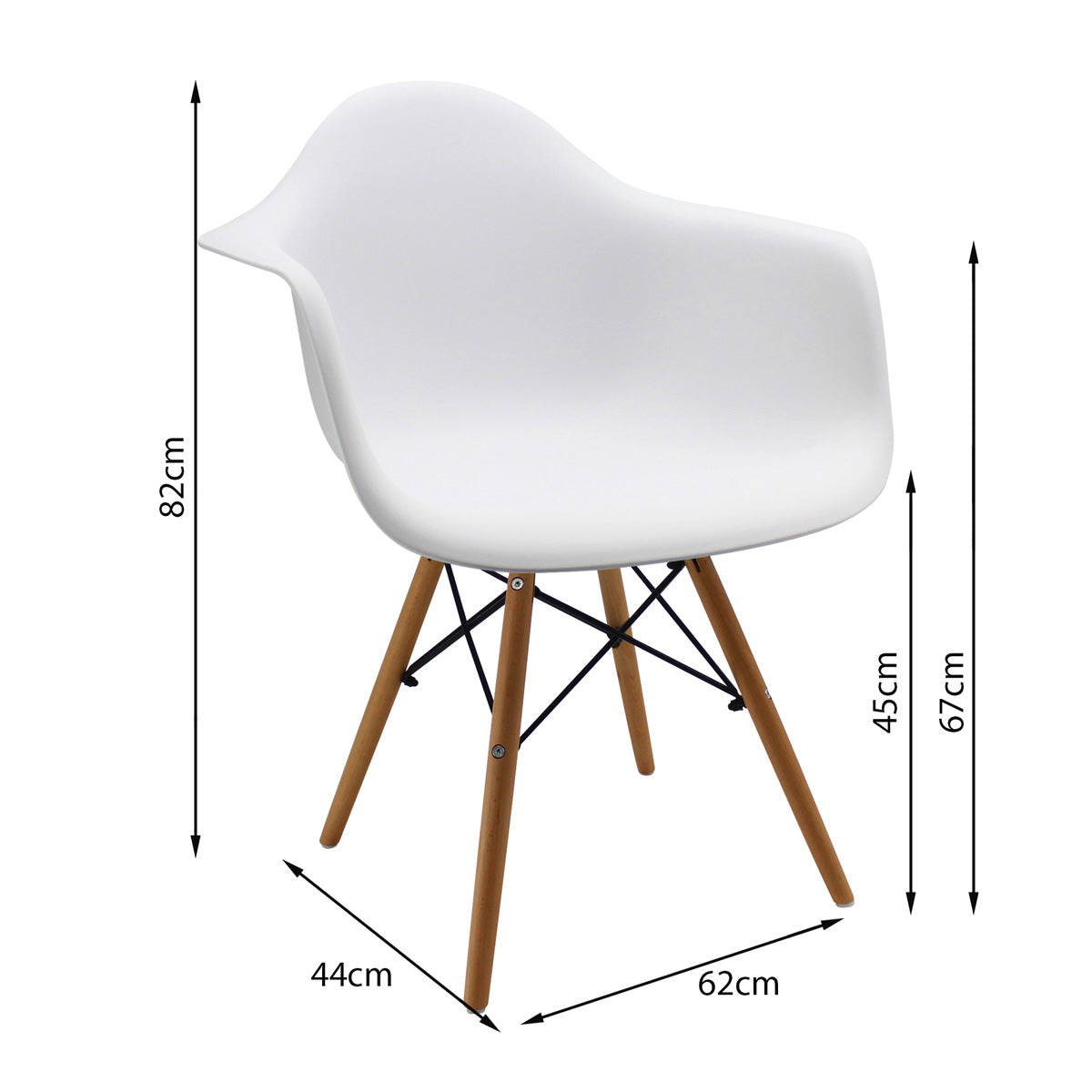 SILLA DKR CON BRAZOS