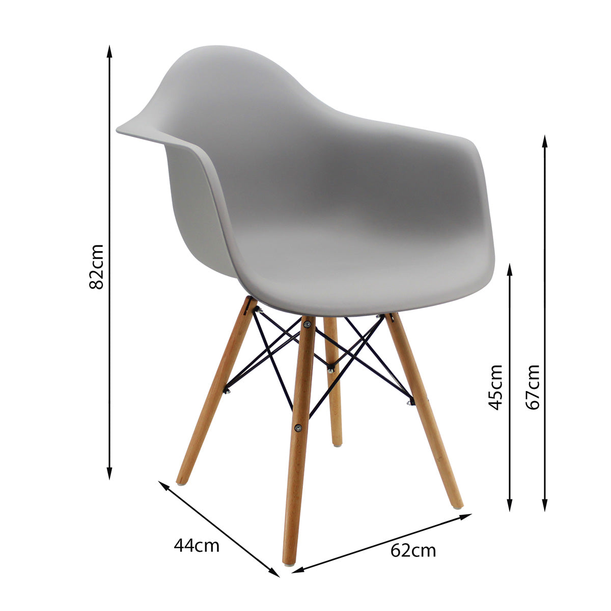 SILLA DKR CON BRAZOS