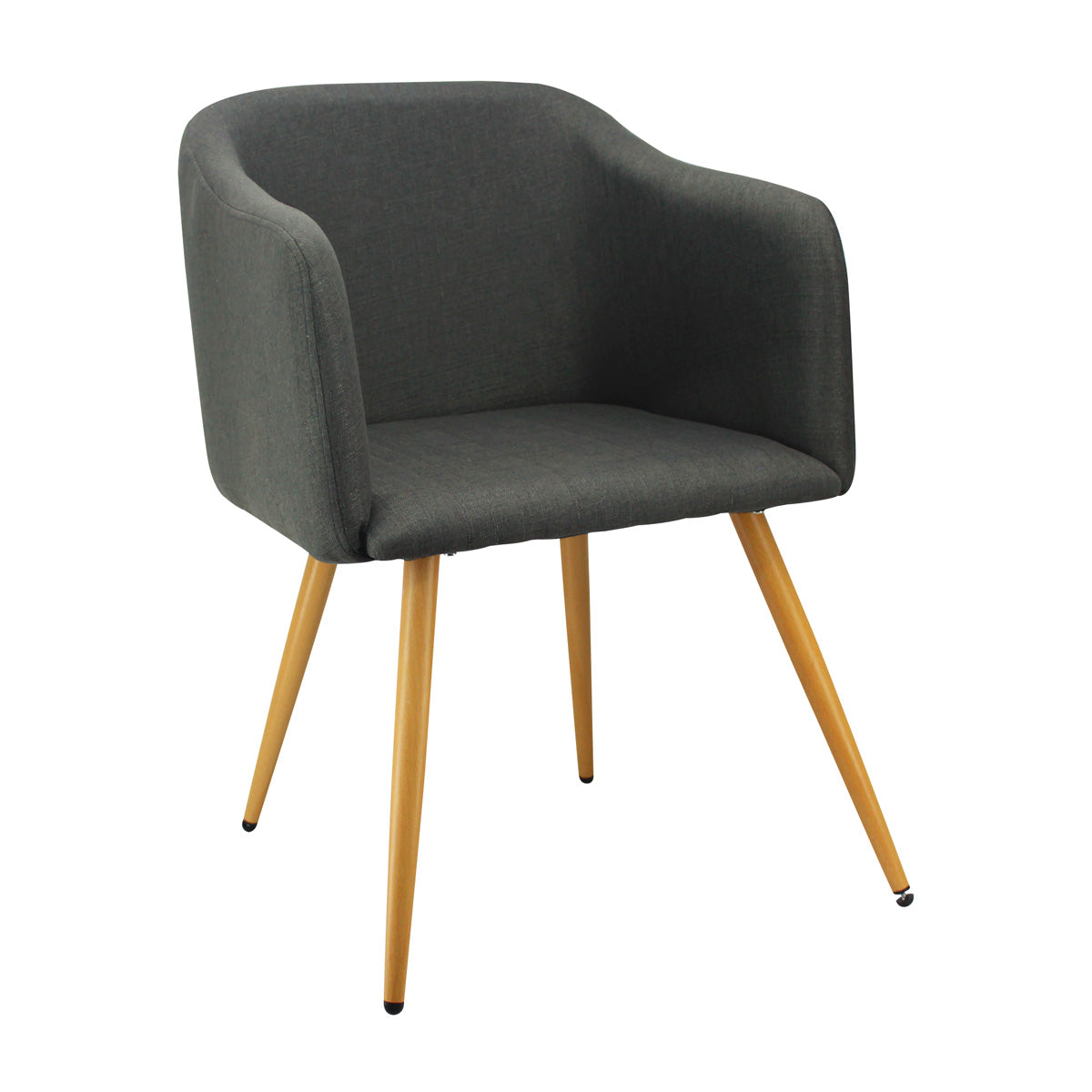 SILLA CHARLA CON BRAZOS PATAS MADERA