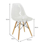 SILLA DKR TRANSPARENTE
