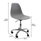SILLA DKR CON RUEDAS EAMES