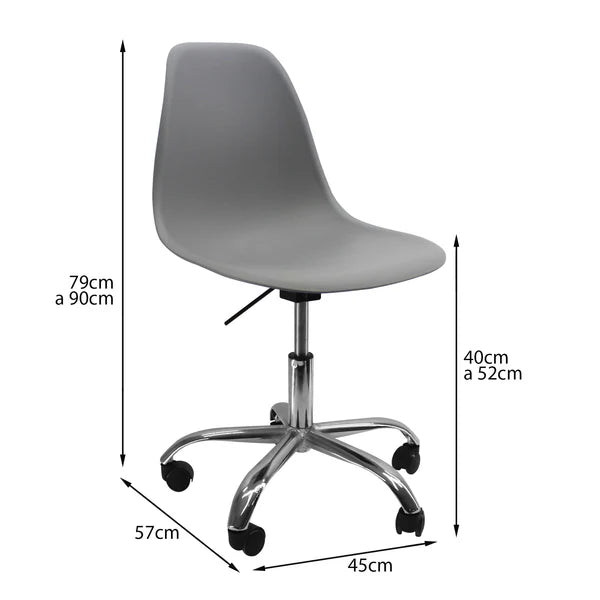 SILLA DKR CON RUEDAS EAMES