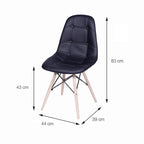 SILLA DKR BOTONES TIPO EAMES