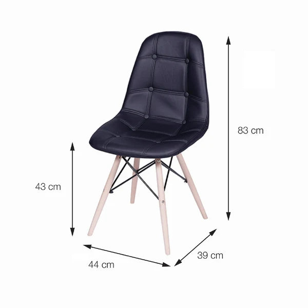 SILLA DKR BOTONES TIPO EAMES