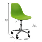 SILLA DKR CON RUEDAS EAMES