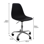 SILLA DKR CON RUEDAS EAMES