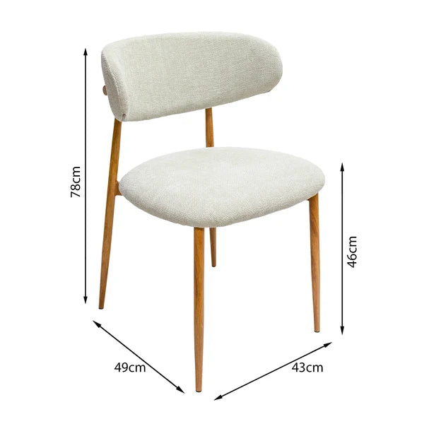 SILLA ALBA BC GRIS