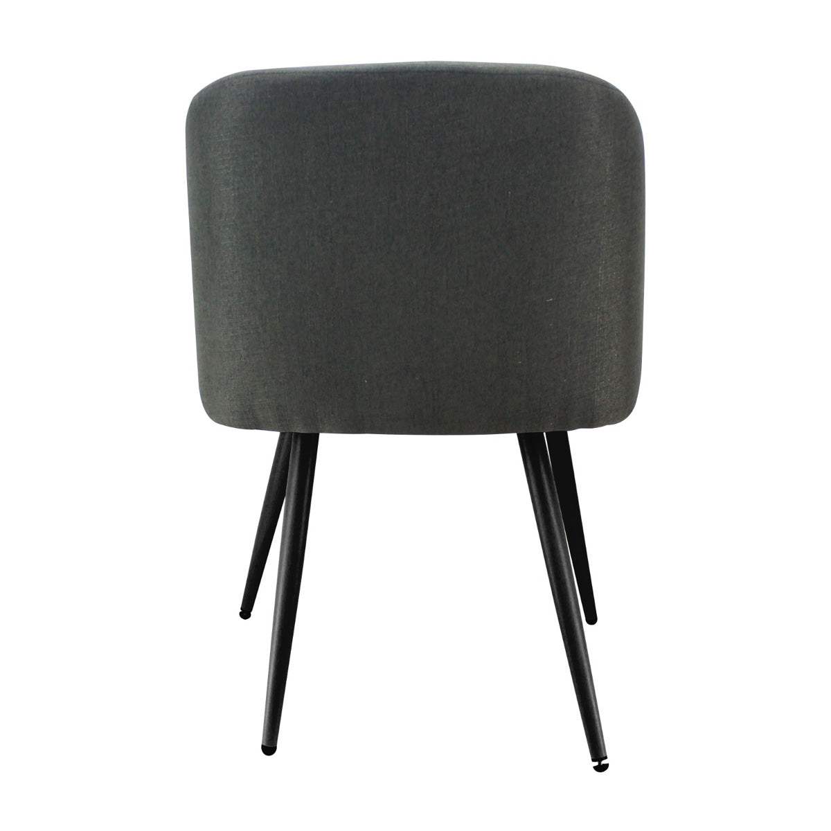 SILLA CHARLA CON BRAZOS PATAS NEGRAS
