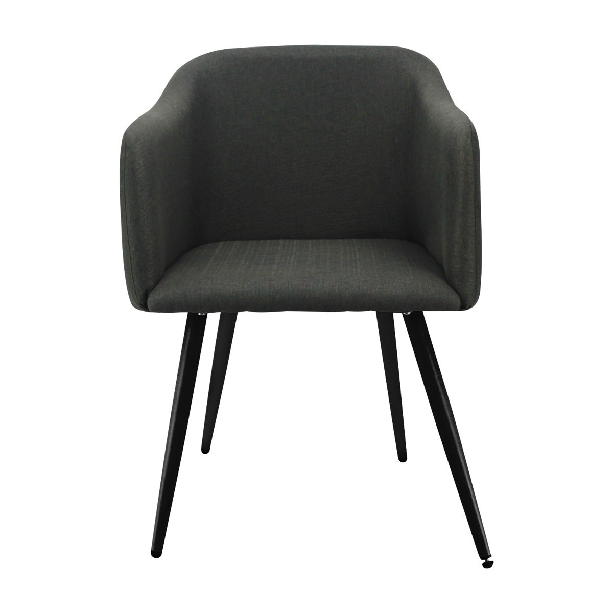 SILLA CHARLA CON BRAZOS PATAS NEGRAS