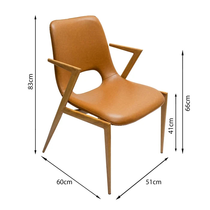 SILLA TAI BC CARAMELO