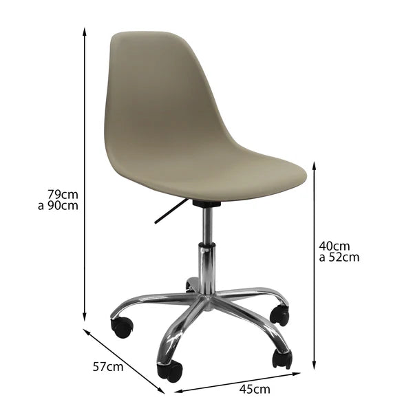 SILLA DKR CON RUEDAS EAMES