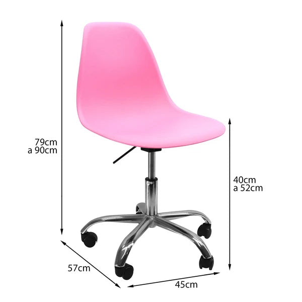SILLA DKR CON RUEDAS EAMES