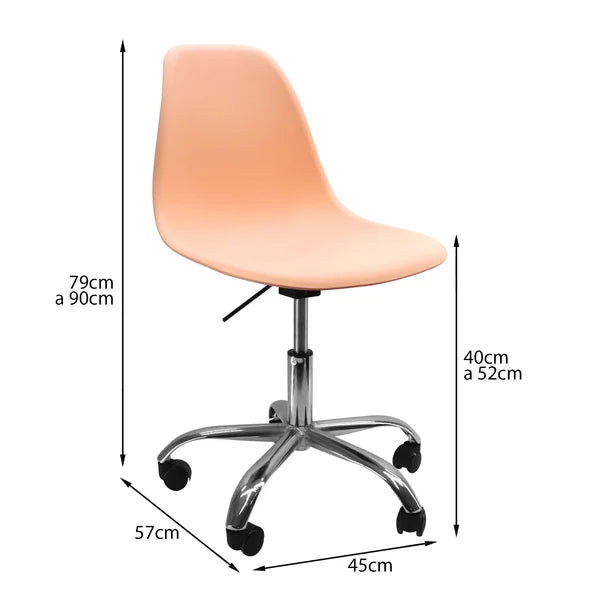 SILLA DKR CON RUEDAS EAMES