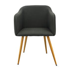 SILLA CHARLA CON BRAZOS PATAS MADERA