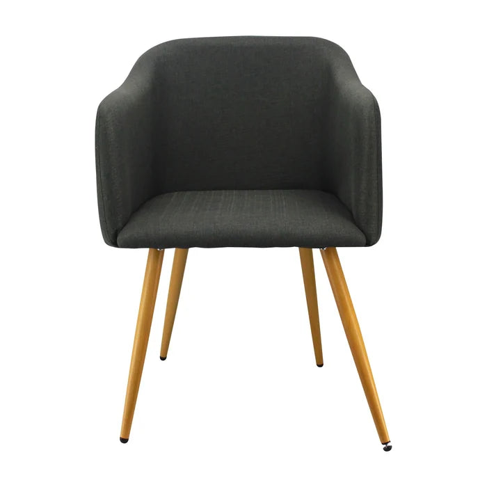 SILLA CHARLA CON BRAZOS PATAS MADERA